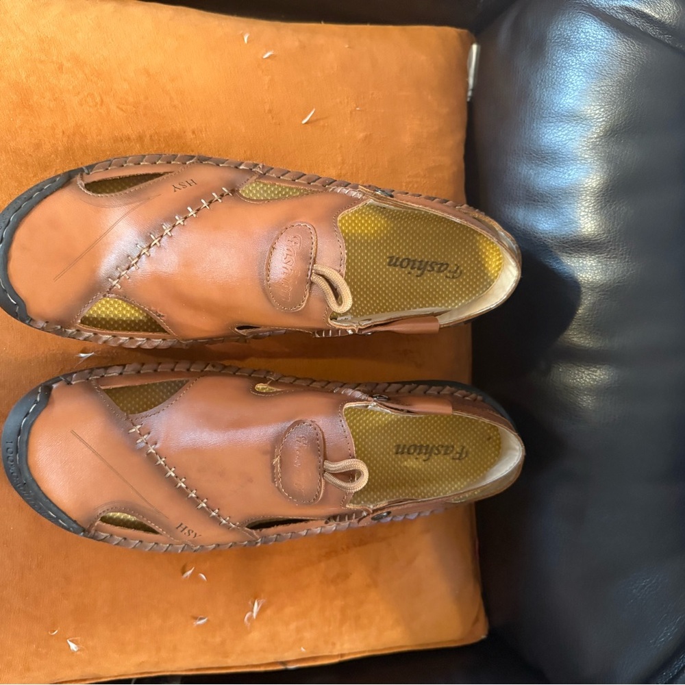 Caslon Men's Tan Leather Slip-On Loafers